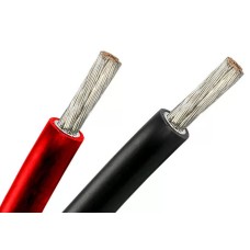 Cable for solar panel systems Copper 4mm2 BlACK. The price is for 1 meter.